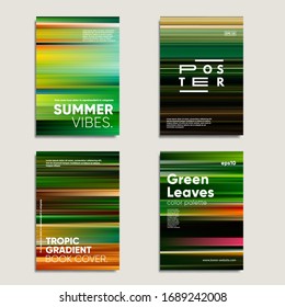 Tropic gradients covers set. Eps10 vector. 