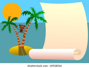 tropic island background