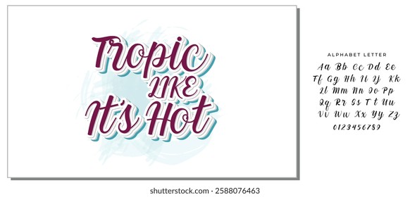 Tropic Like It’s Hot Design Vector File.