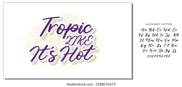 Tropic Like It’s Hot Design Vector File.