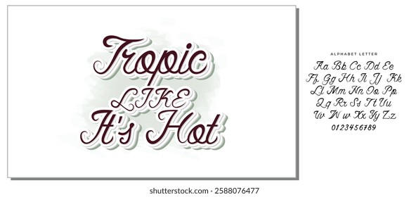 Tropic Like It’s Hot Design Vector File.