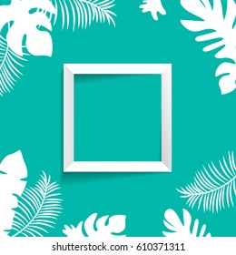 tropic mock up square frame