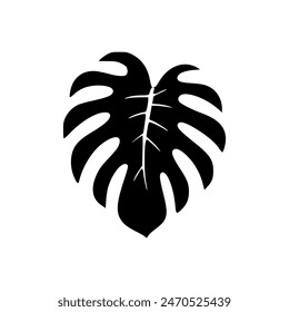 Tropic plant silhouettes vector compilation