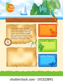 tropic travel Background for website