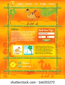 Tropic Travel Concept for Web Site