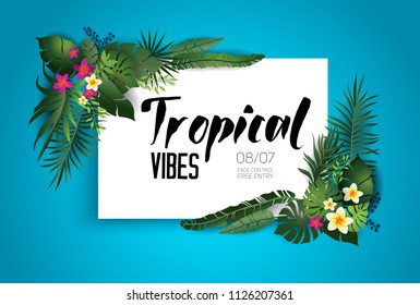 Tropic vibes card