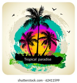 Tropical abstract background