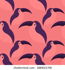 Tropical animals in abstract style on colorful background. Abstract background. Color cartoon vector. Watercolor abstract. Vintage vector illustration. Botanical print. Sloth, chameleon, toucan