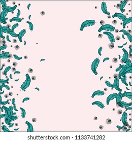 Tropical background with banana leaves.