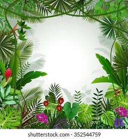 Tropical background beautiful .Vector