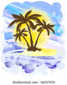 Tropical background. EPS10