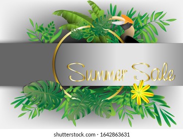Tropical background with eps.10 vector