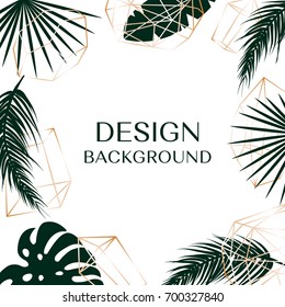 Tropical background with free space for text or logo.