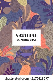 Tropical background pattern vector design