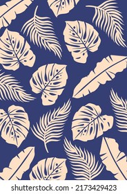 Tropical background pattern vector design