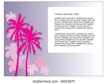 Tropical Background with text