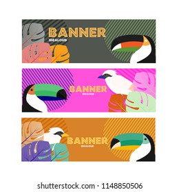 tropical background, trends style, vector
