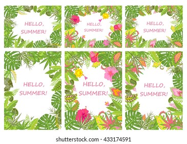 Tropical backgrounds for summer holiday