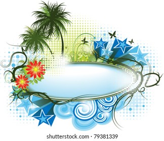 Tropical banner