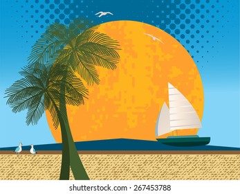 Playa tropical 