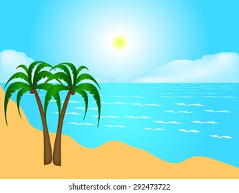 Tropical beach.