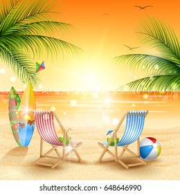 Tropical beach background 