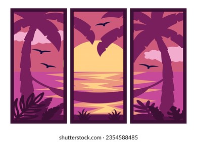 Tropical Beach Continuous Background Summer