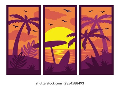 Tropical Beach Continuous Background Summer
