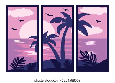 Tropical Beach Continuous Background Summer