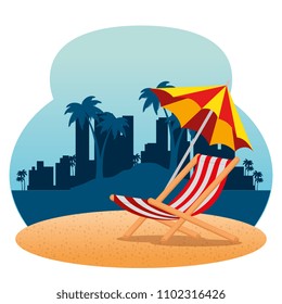 tropical beach summer scene