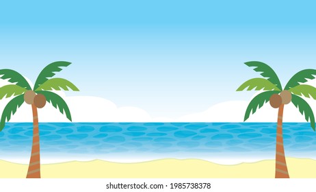 Tropical beach vacation sea beach background

