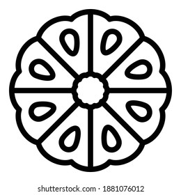 Tropical bergamot icon. Outline tropical bergamot vector icon for web design isolated on white background