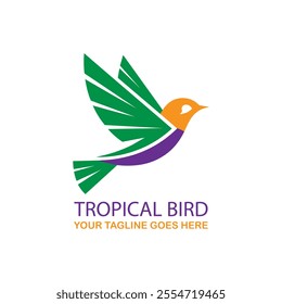Tropical Bird Logo Template Design