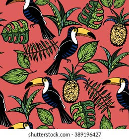 Tropical Bird Pattern