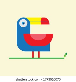 Tropischer Vogel, Vektordesign  