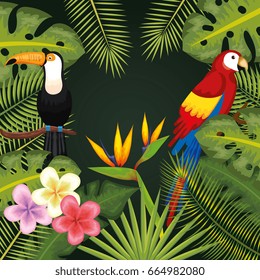 Tropical birds design