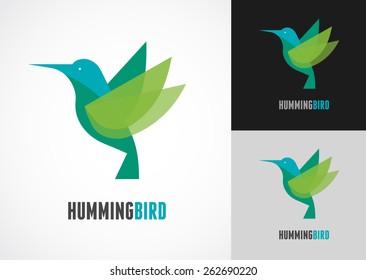 Tropical Birds - Humming Bird Vector Icon