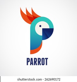 Tropical Birds - Vector Parrot Icon