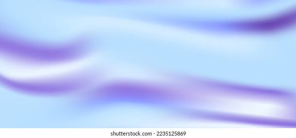 Tropical Blue Gradient Waves with Iris Purplish Blue strokes. Vector Illustration. EPS 10.