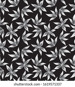 Tropical botanical Floral seamless Pattern for fashion prints, swimwear, backgrounds, websites, wallpaper, crafts