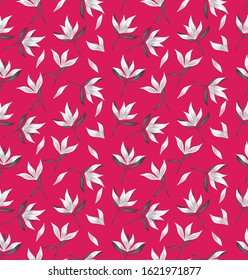 Tropical botanical Floral seamless Pattern for fashion prints, swimwear, backgrounds, websites, wallpaper, crafts