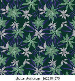 Tropical botanical Floral seamless Pattern for fashion prints, swimwear, backgrounds, websites, wallpaper, crafts