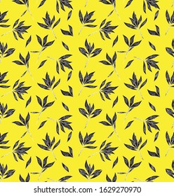 Tropical botanical Floral seamless Pattern for fashion prints, swimwear, backgrounds, websites, wallpaper, crafts