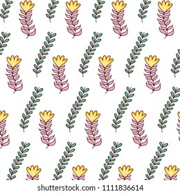 tropical branch leaves plant background