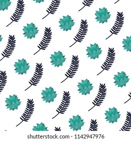 tropical branches botany leaves background