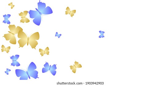 Tropical bright butterflies cartoon vector wallpaper. Summer cute moths. Simple butterflies cartoon dreamy background. Tender wings insects graphic design. Garden creatures.