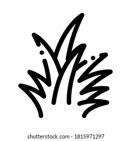 tropical bush icon vector. tropical bush sign. isolated contour symbol illustration