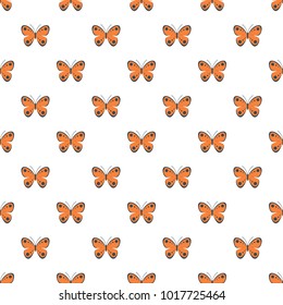 Tropical butterfly pattern seamless in flat style for any design