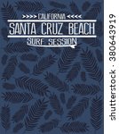 Tropical California surf vector print and varsity. For t-shirt or other uses in vector.T shirt graphic