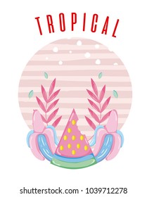 Tropical card concept design